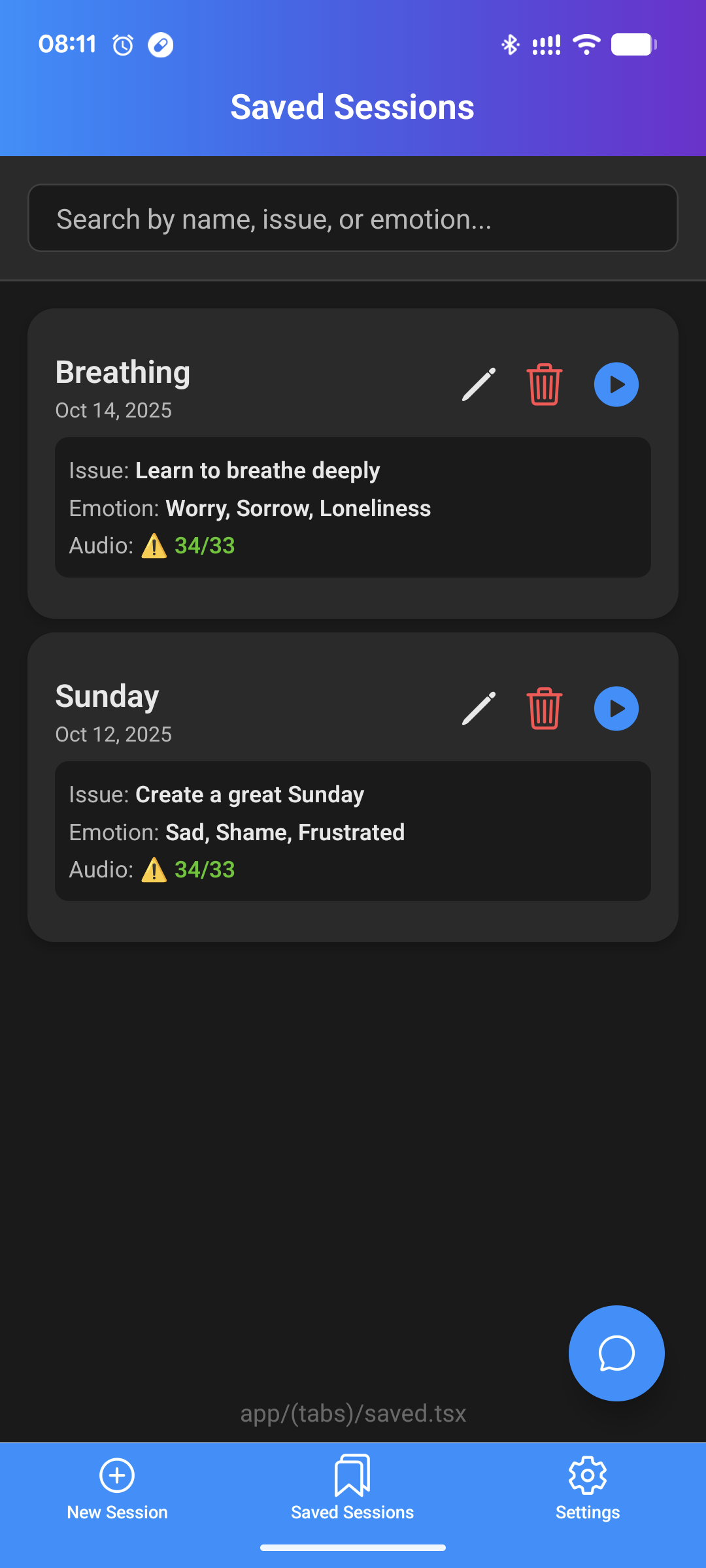 AI-Tapp Settings Screen
